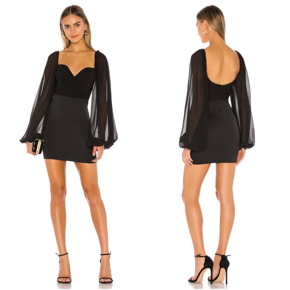 NBD x Revolve Harry Mini Dress in Black
